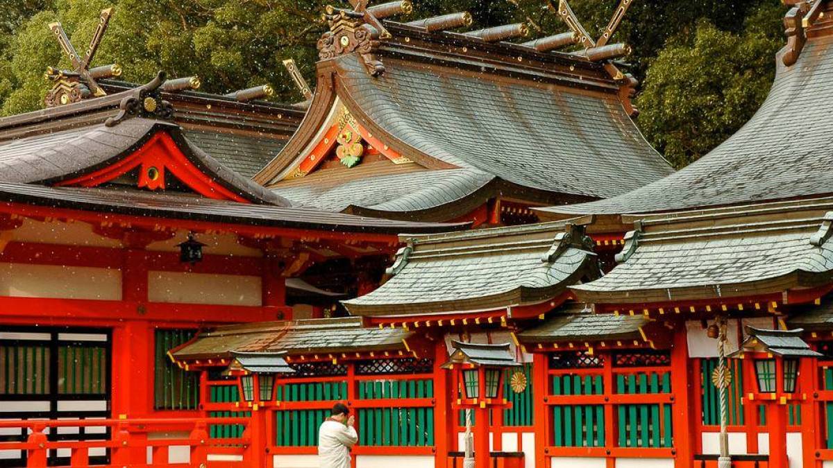 Hayatama-Taisha-Schrein am Fluss Kumano | © FVA Japan / Chamäleon Hayatama-Taisha-Schrein am Fluss Kumano | © FVA Japan / Chamäleon