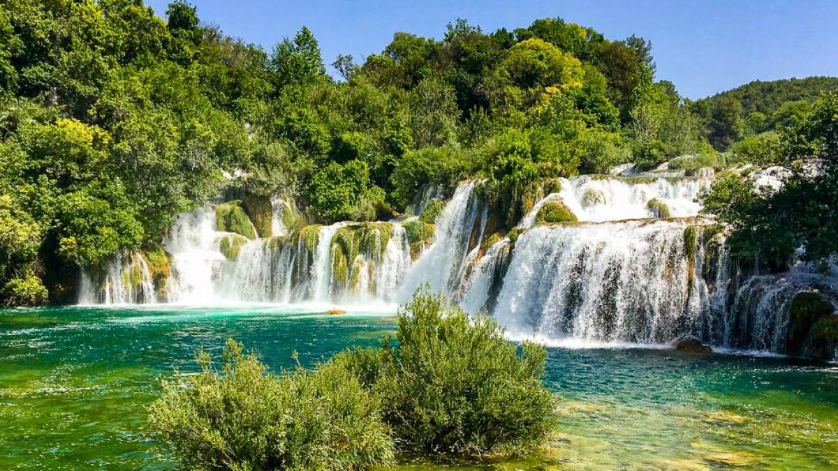 Wasserfälle im Krka-Nationalpark | © Agnieszka M, Unsplash / Chamäleon Wasserfälle im Krka-Nationalpark | © Agnieszka M, Unsplash / Chamäleon